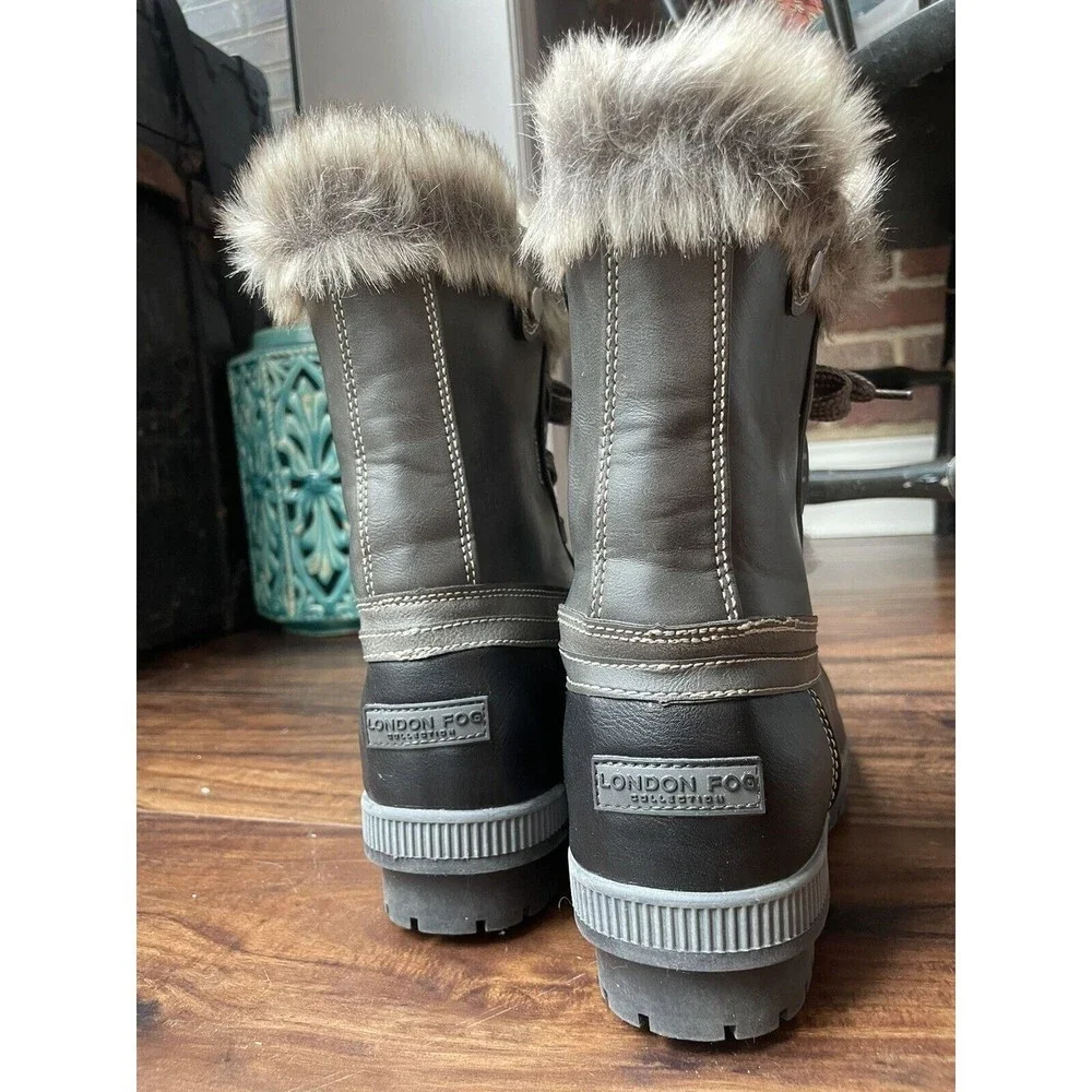 London Fog Women's Milly Cold Weather Snow Winter Boots 11 M